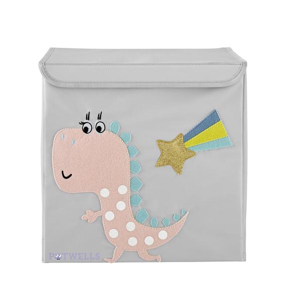 Potwells Κουτί αποθήκευσης ροζ δεινόσαυρος