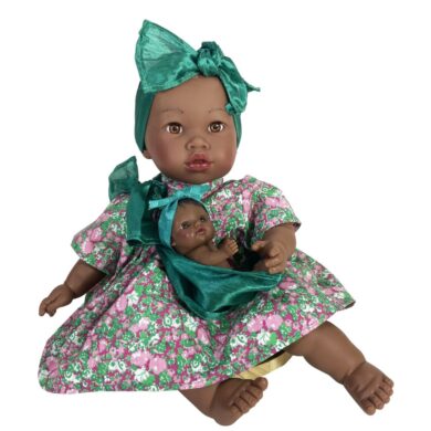 Nines D'Onil: Alika με φορεματάκι και μωράκι σε μάρσιπο Πράσινο