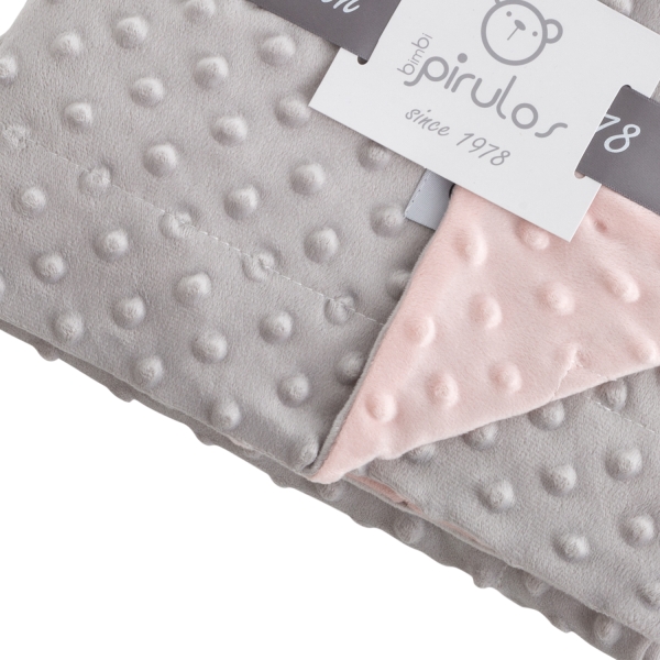 bimbidreams-kouverta-minky-microfiber-roz-grey-80x110cm-1-littlebox.gr