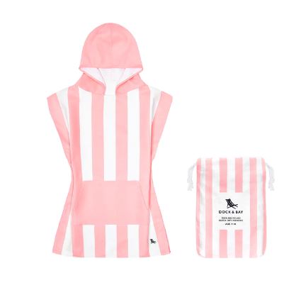 dock-bay-παιδικό-πόντσο-quickdry-malibu-pink-medium-microfiber-μικροϊνες-1-littlebox.gr