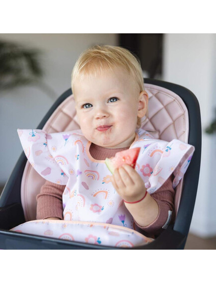 babyono-αδιάβροχη-σαλιάρα-με-θήκη-2-4years-rainbow-littlebox.gr