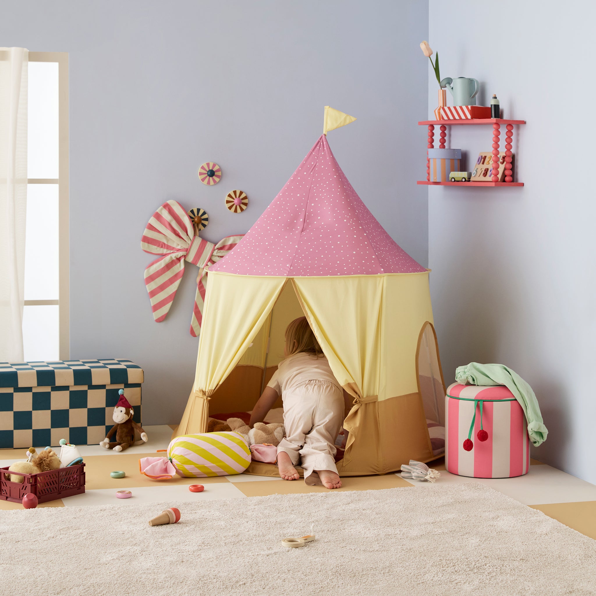 Kids Concept Παιδική Σκηνή Circus Ροζ - Image 4