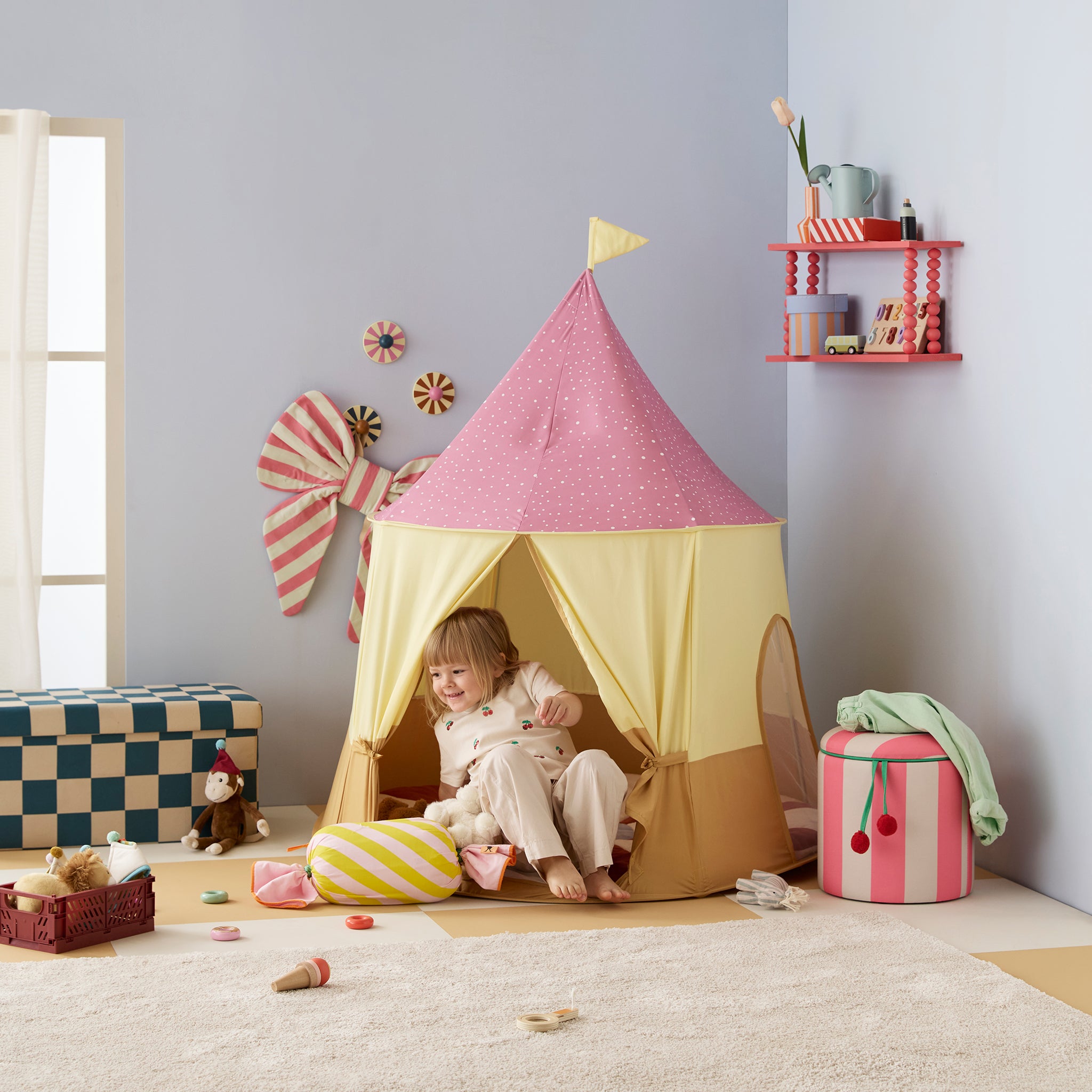 Kids Concept Παιδική Σκηνή Circus Ροζ - Image 3