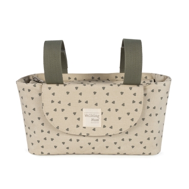 Walking Mum Τσαντάκι organizer Καροτσιού Poppy Olive Hearts